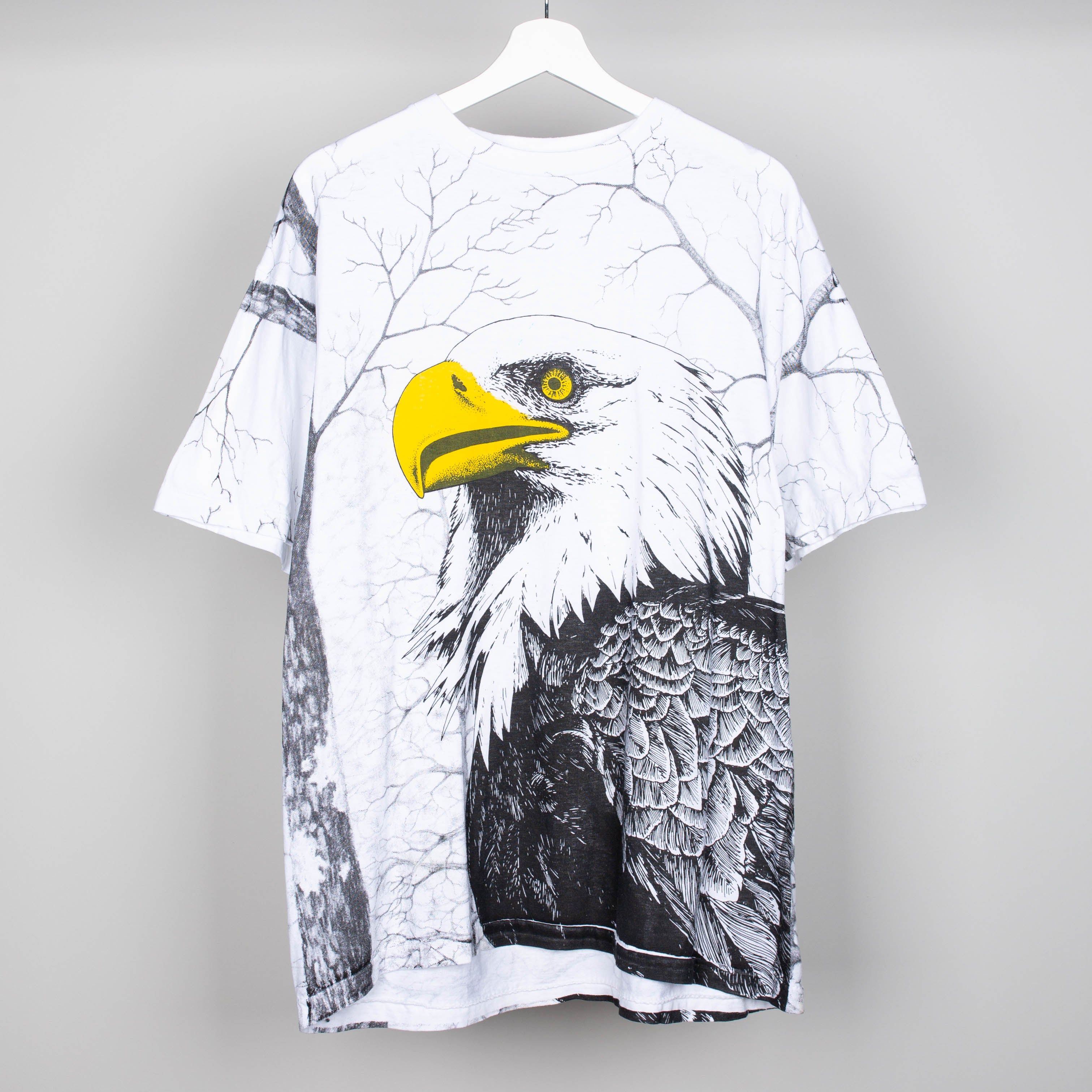 90's Eagle All Over Print T-Shirt Size XL