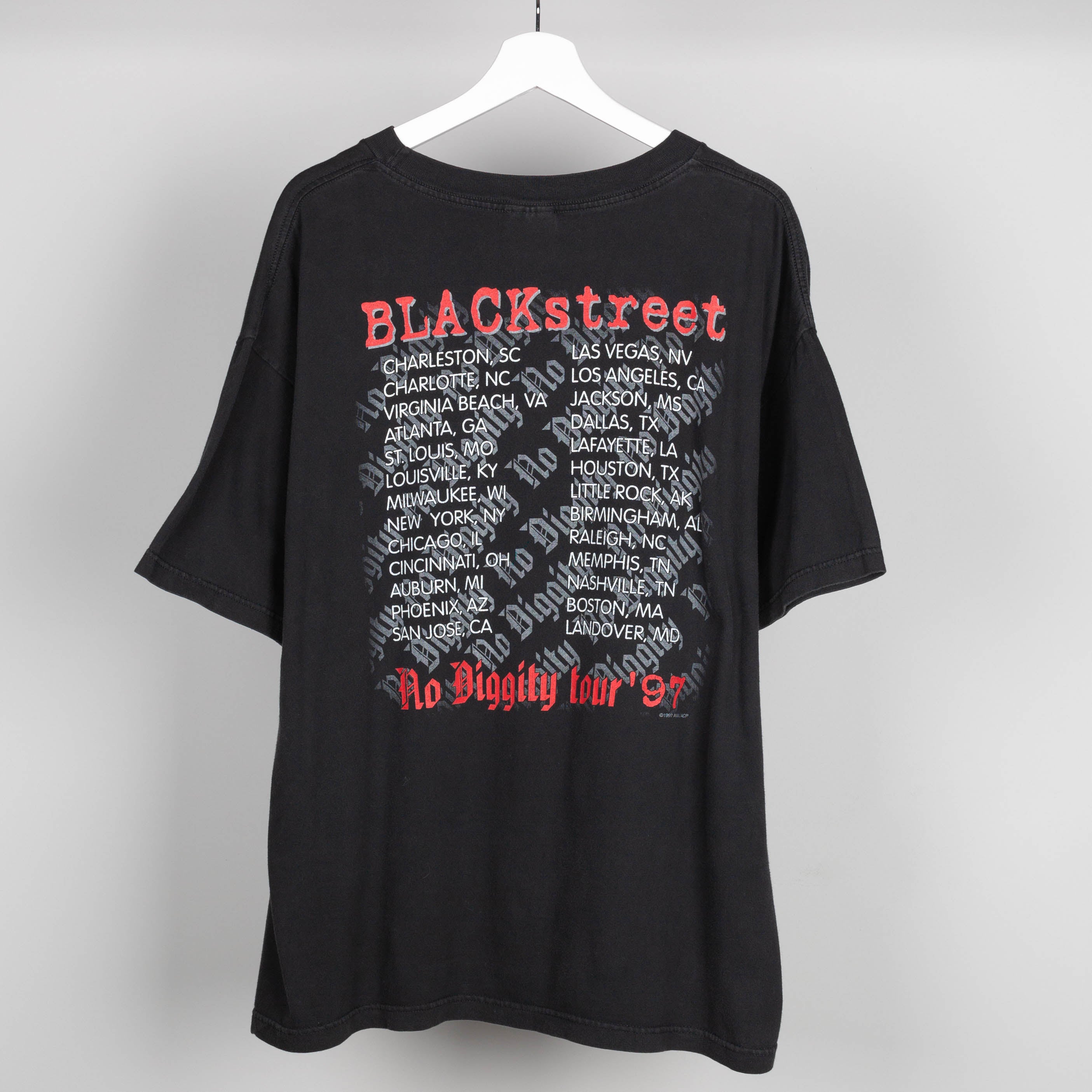1997 BlackStreet Another Level No Diggity Tour T-Shirt Size XL