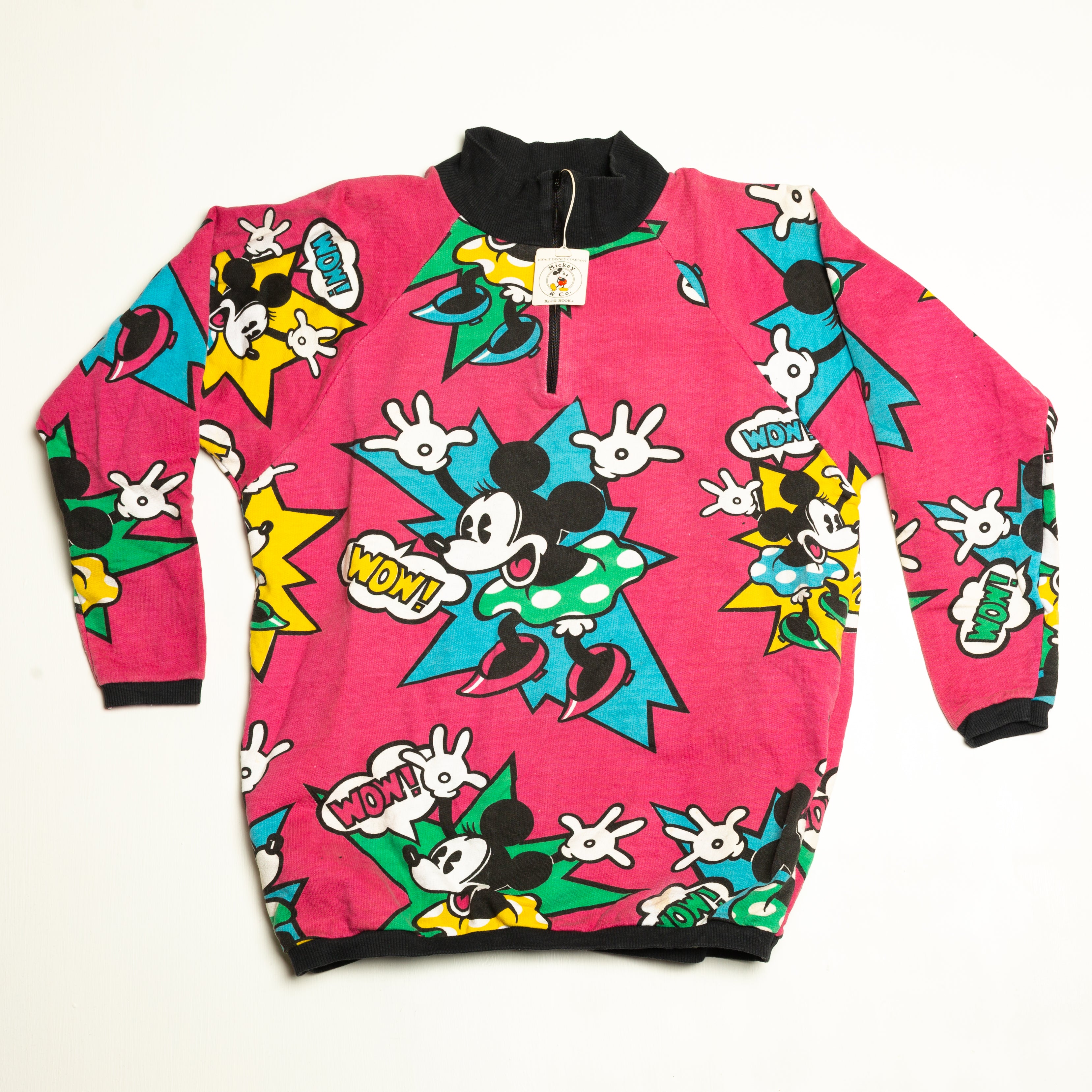 90's Disney Minnie Mouse Half Zip Jacket Size M