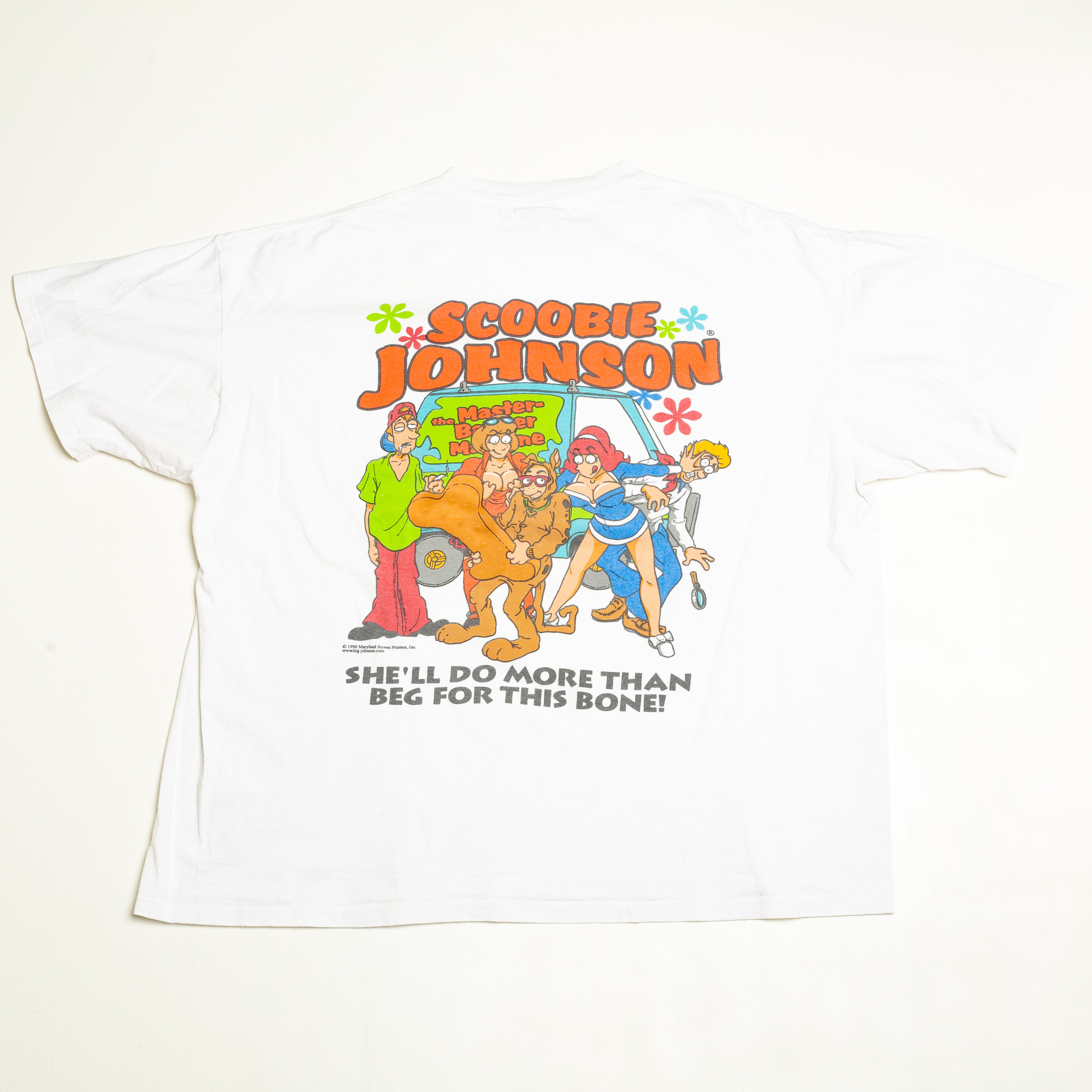 90's Scoobie Doo Weed Parody T-Shirt Size XXL