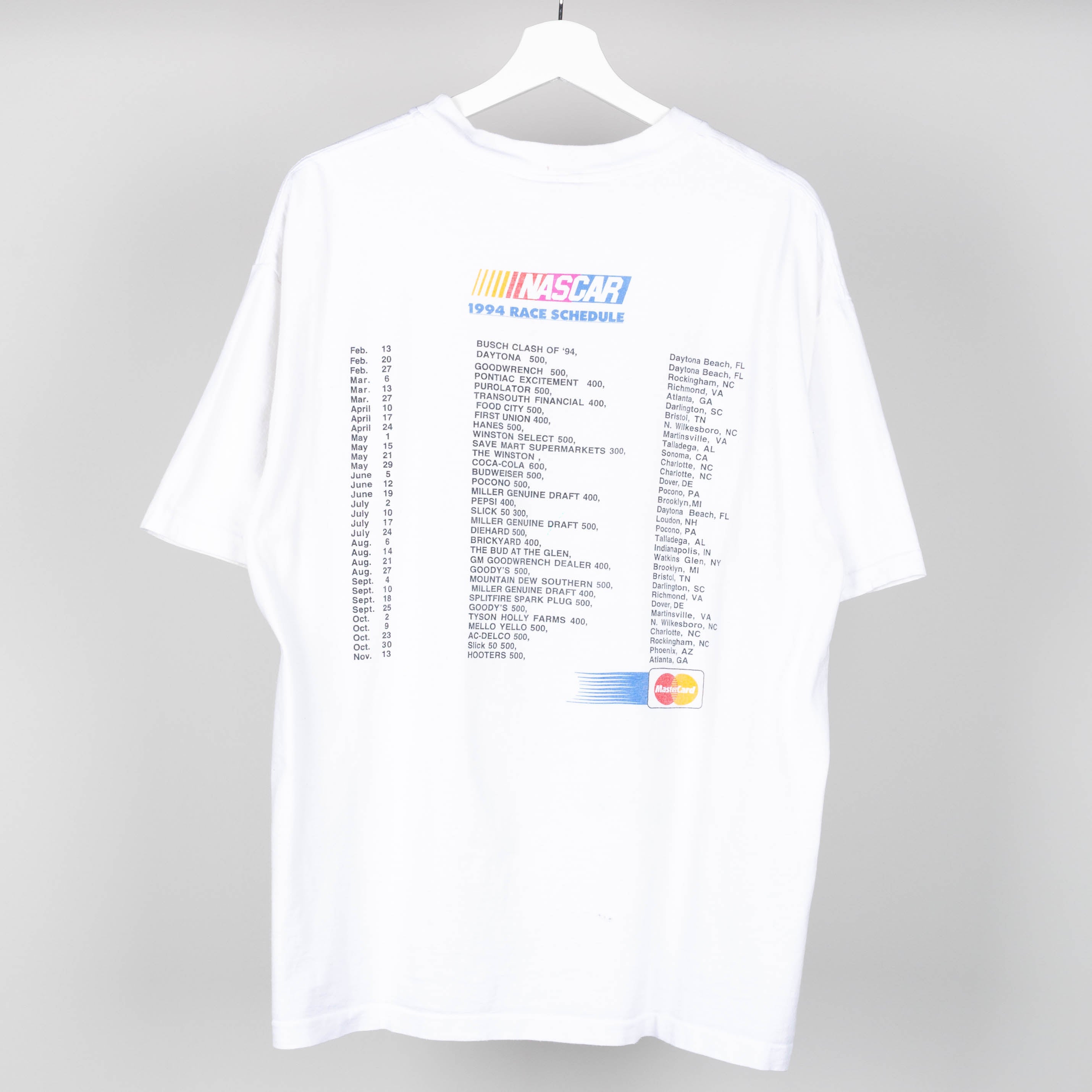 1994 MBNA Nascar T-Shirt Size XL