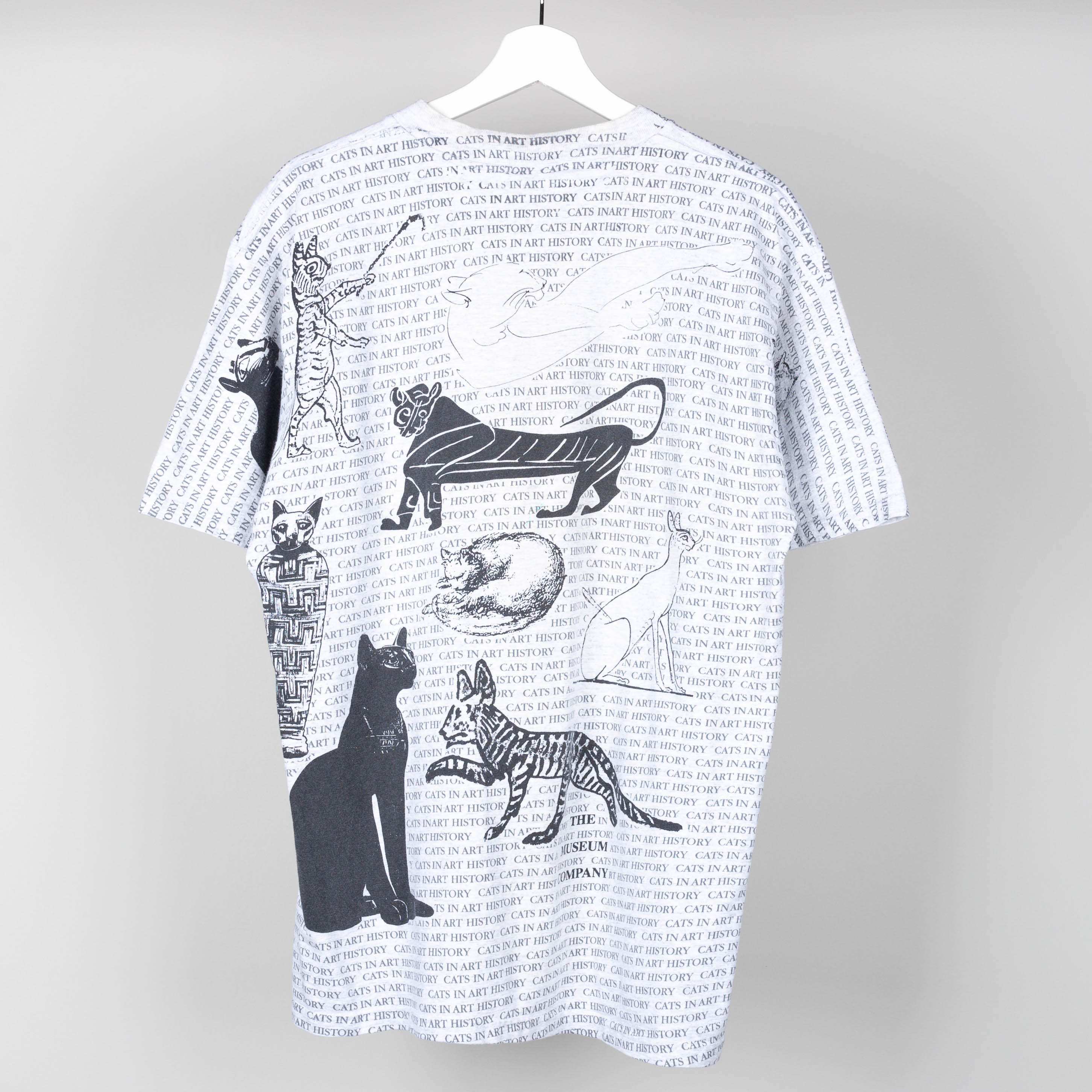 90's Cats in Art History All Over Print T-Shirt Size L