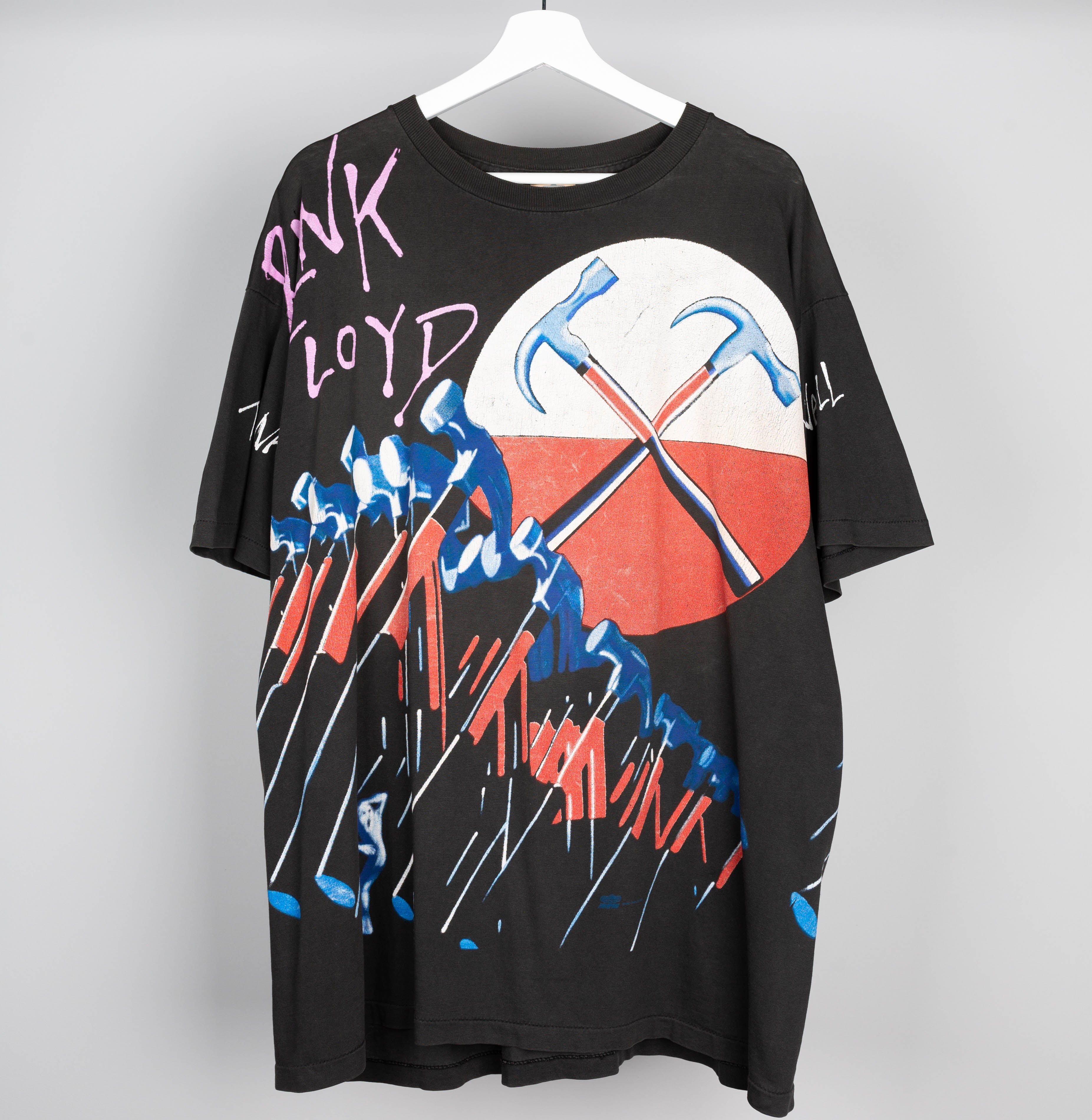 90's Pink Floyd The Wall Hammer AOP T-Shirt Size XL