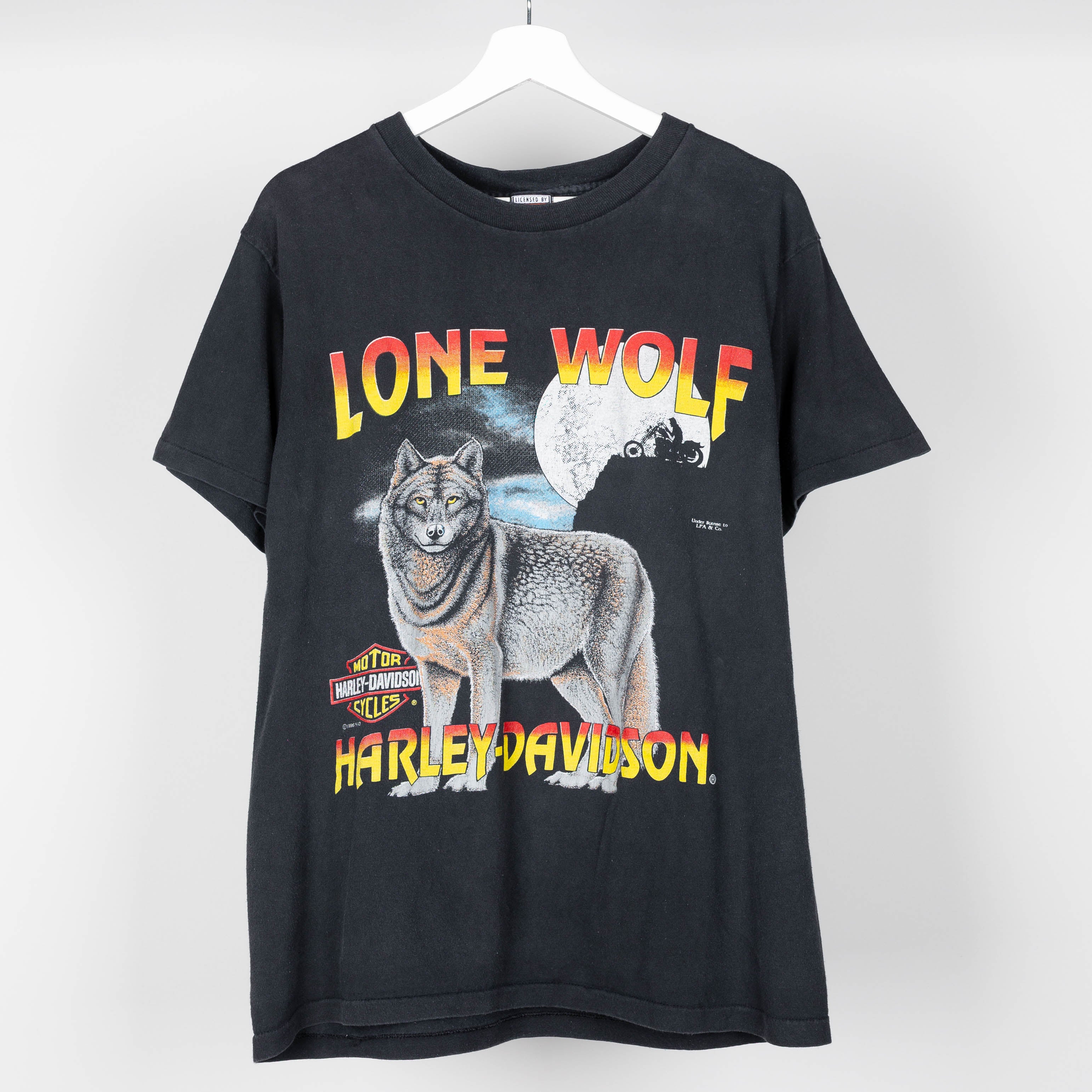 1996 Harley Davidson Lone Wolf T-Shirt Size M