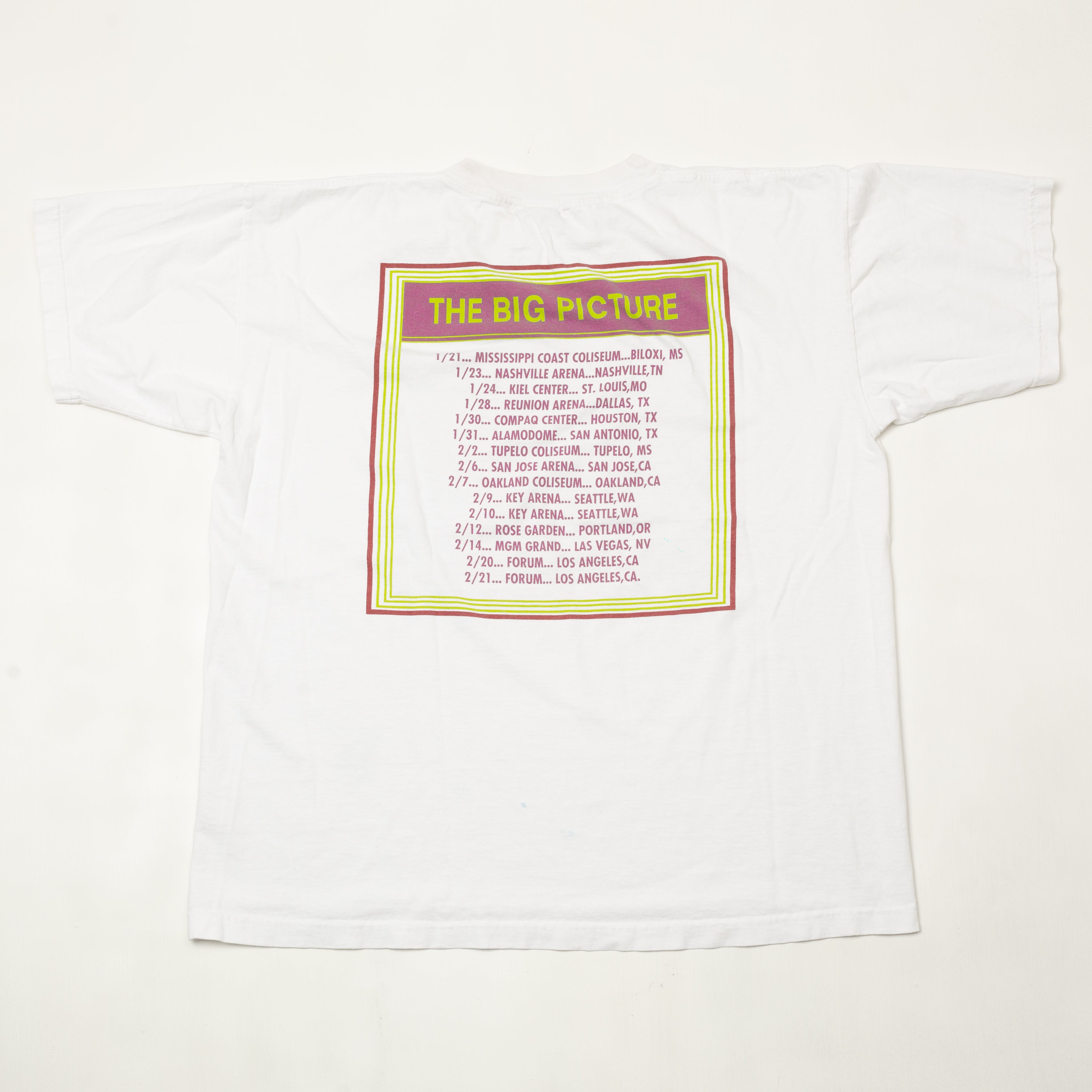 1997 Elton John The Big Picture Tour T-Shirt Size XL