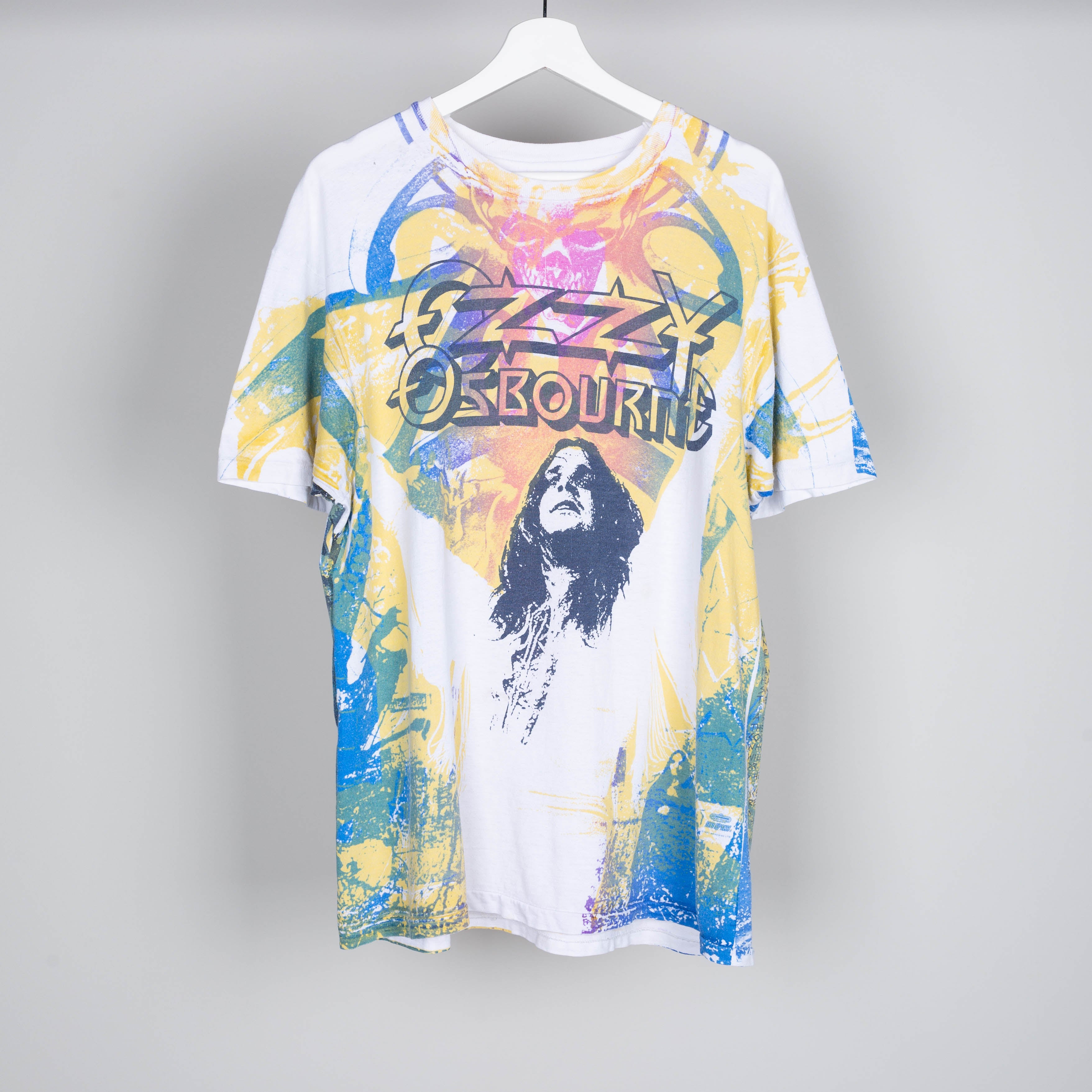 1991 Ozzy Osbourne All Over Print T-Shirt Size XL