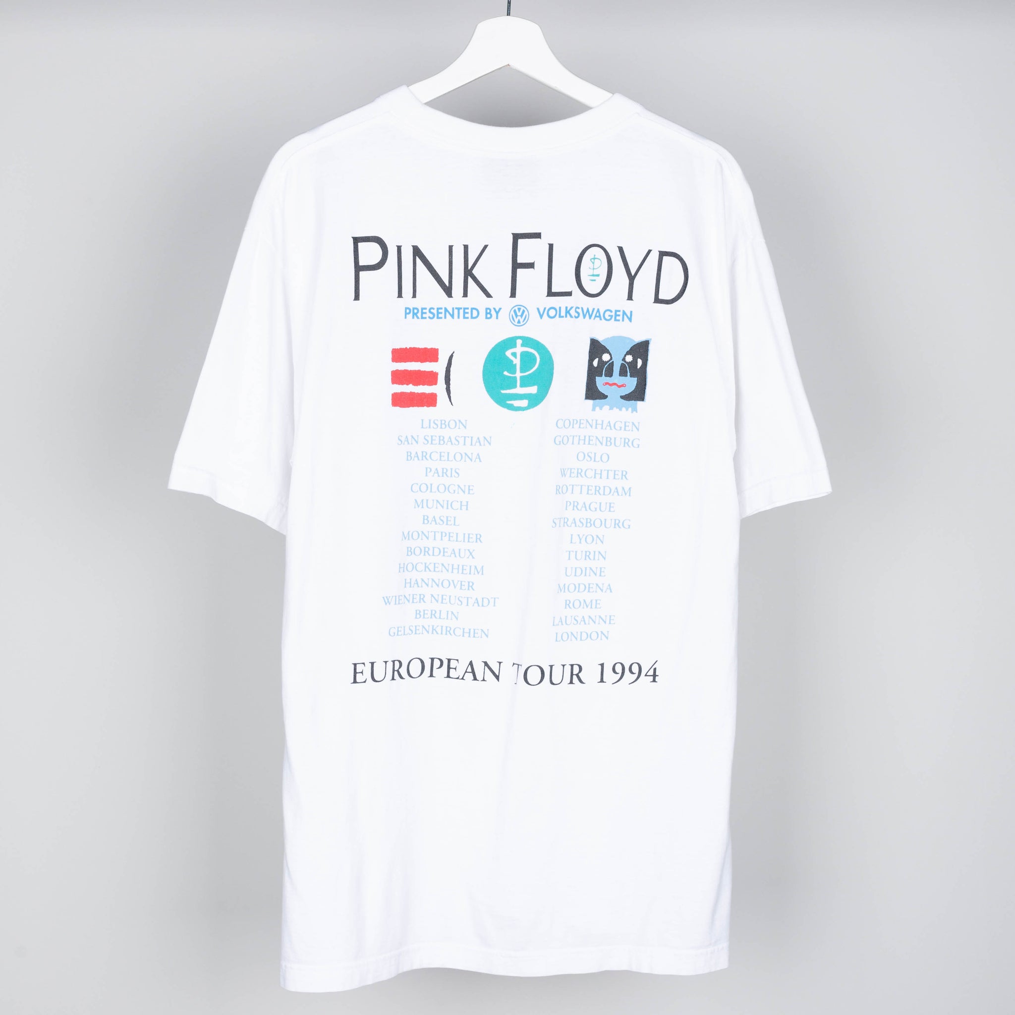 1994 Pink Floyd Division Bell European Tour T-Shirt Size L