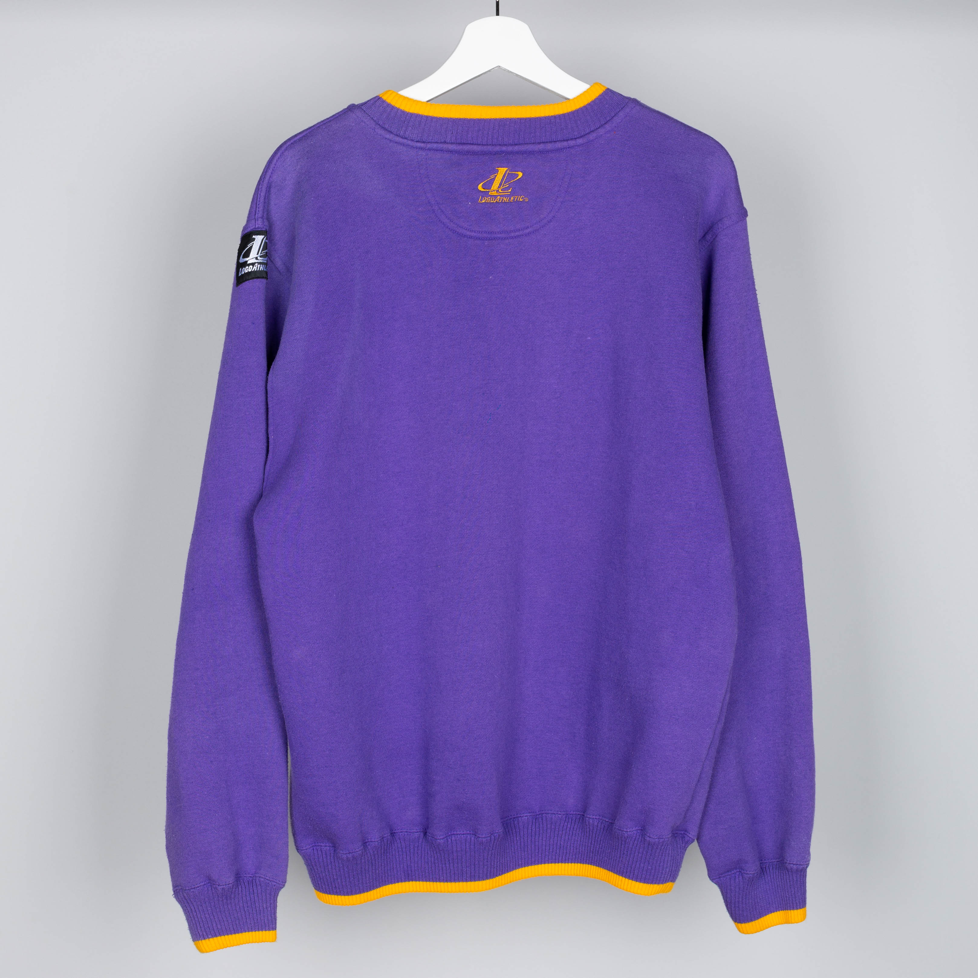 90's Logo Athletic Los Angeles Lakers Crewneck Sweater Size L