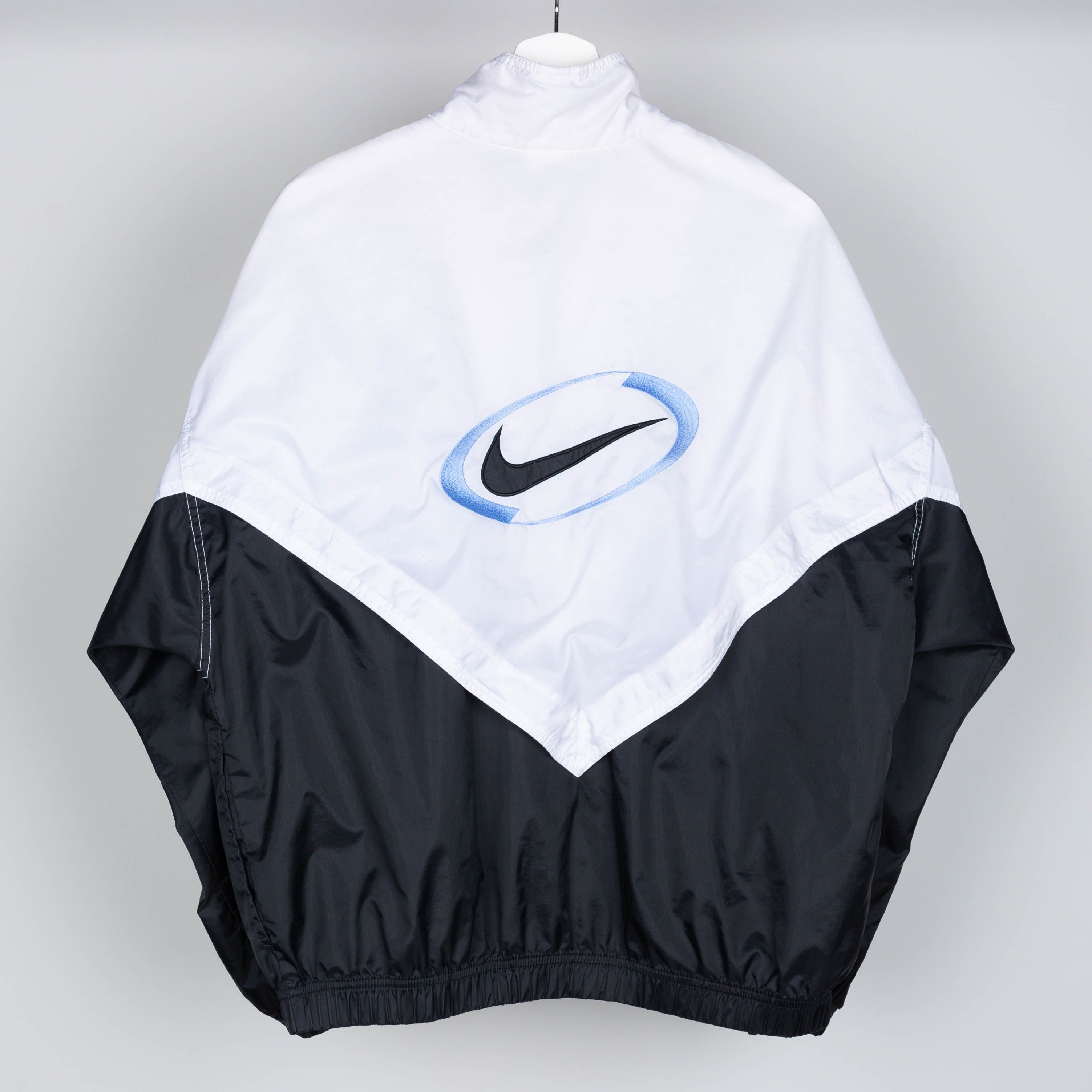 90's Nike White & Blue Windbreaker Jacket Size M
