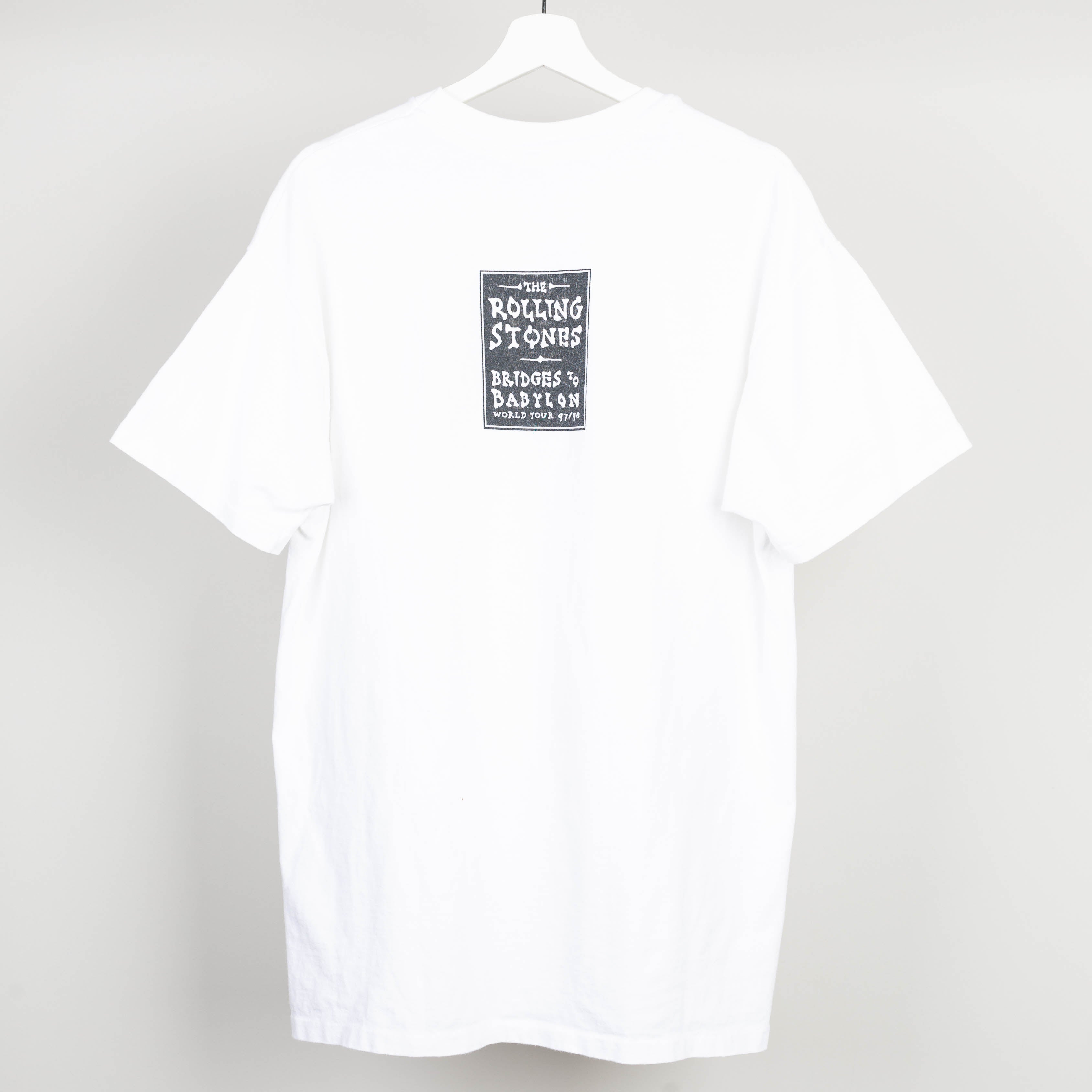 1997 Rolling Stones Bridges To Babylon Tour T-Shirt Size XL