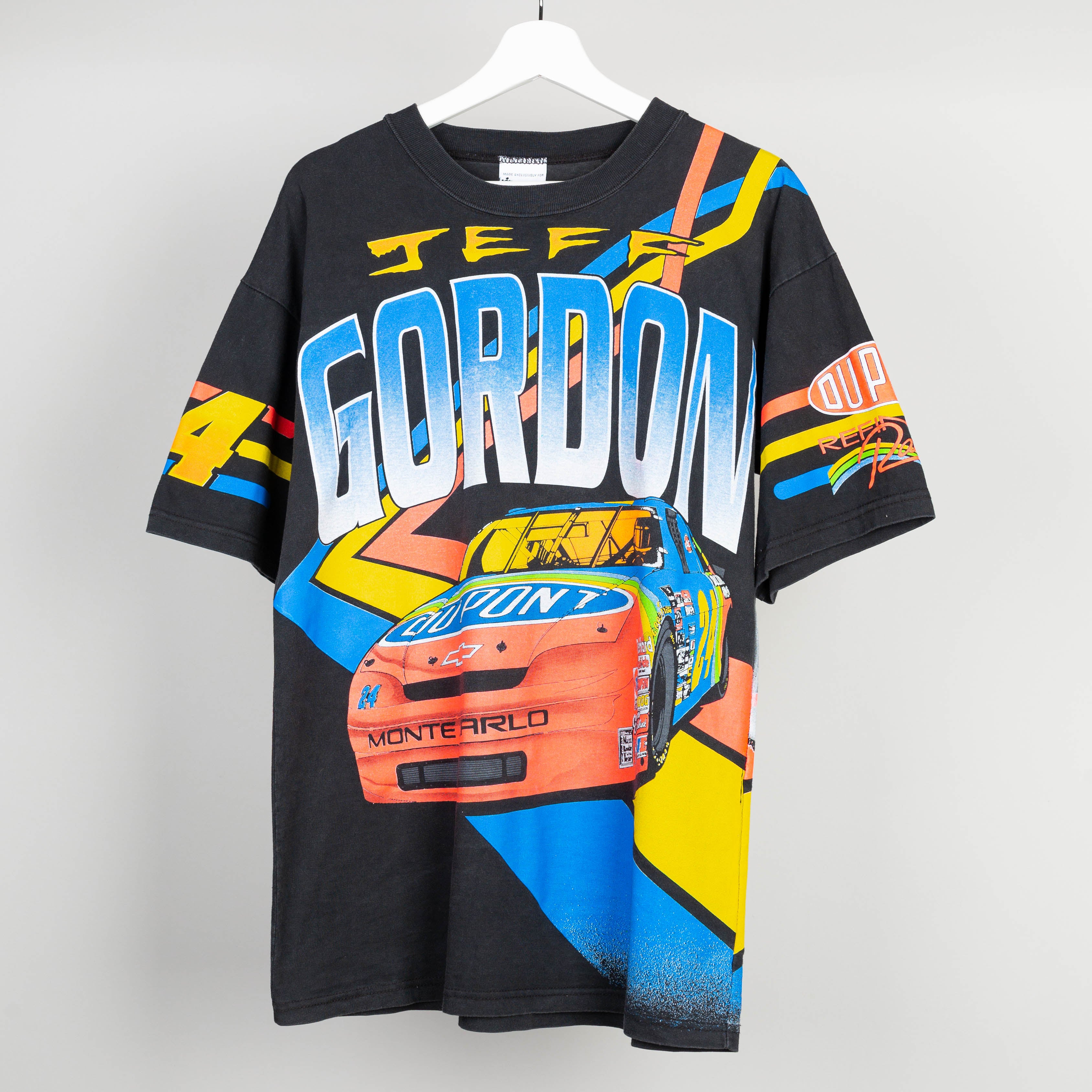 1995 Jeff Gordon DuPont Racing Nascar All Over Print T-Shirt Size L