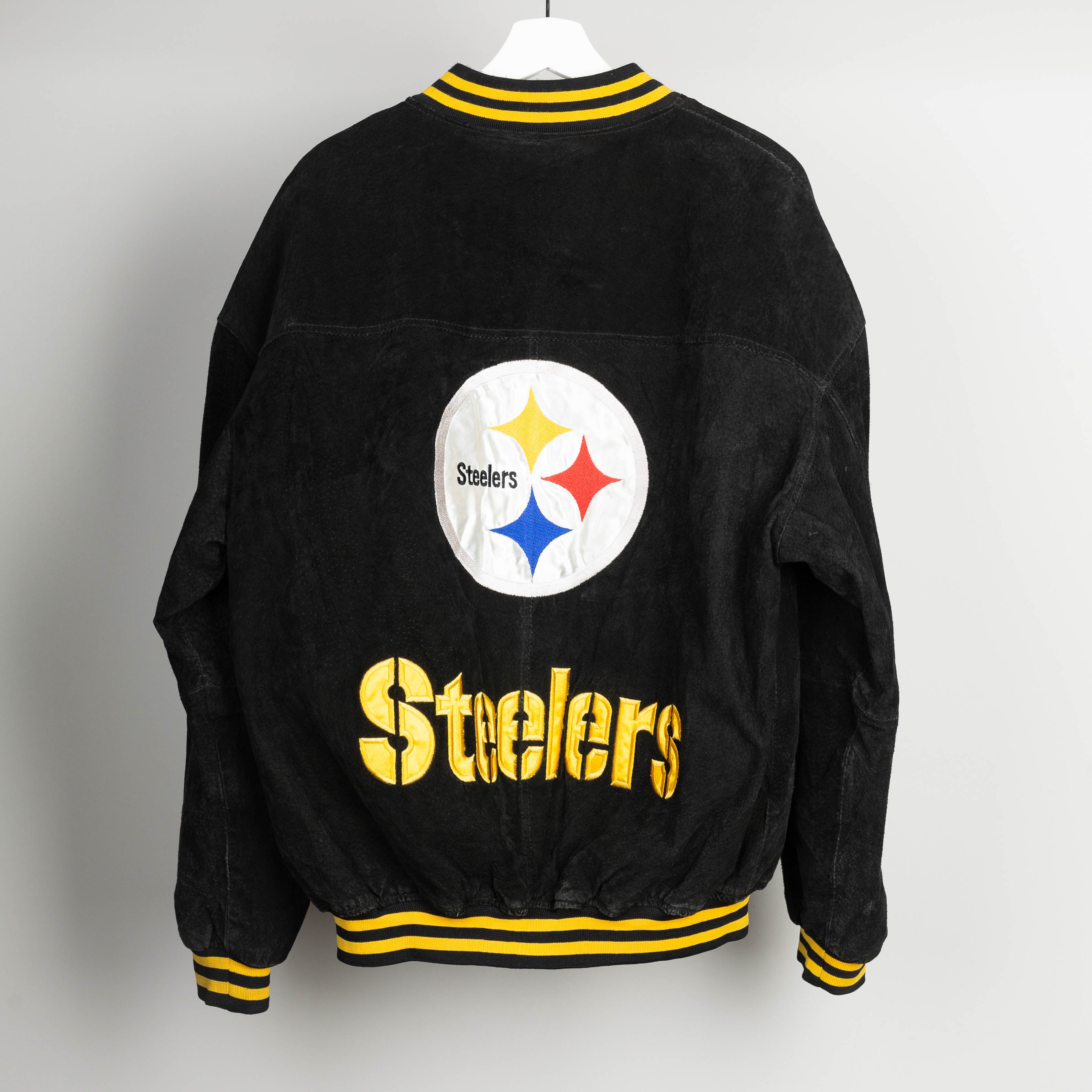 90's Pittsburgh Steelers Leather Jacket Size M