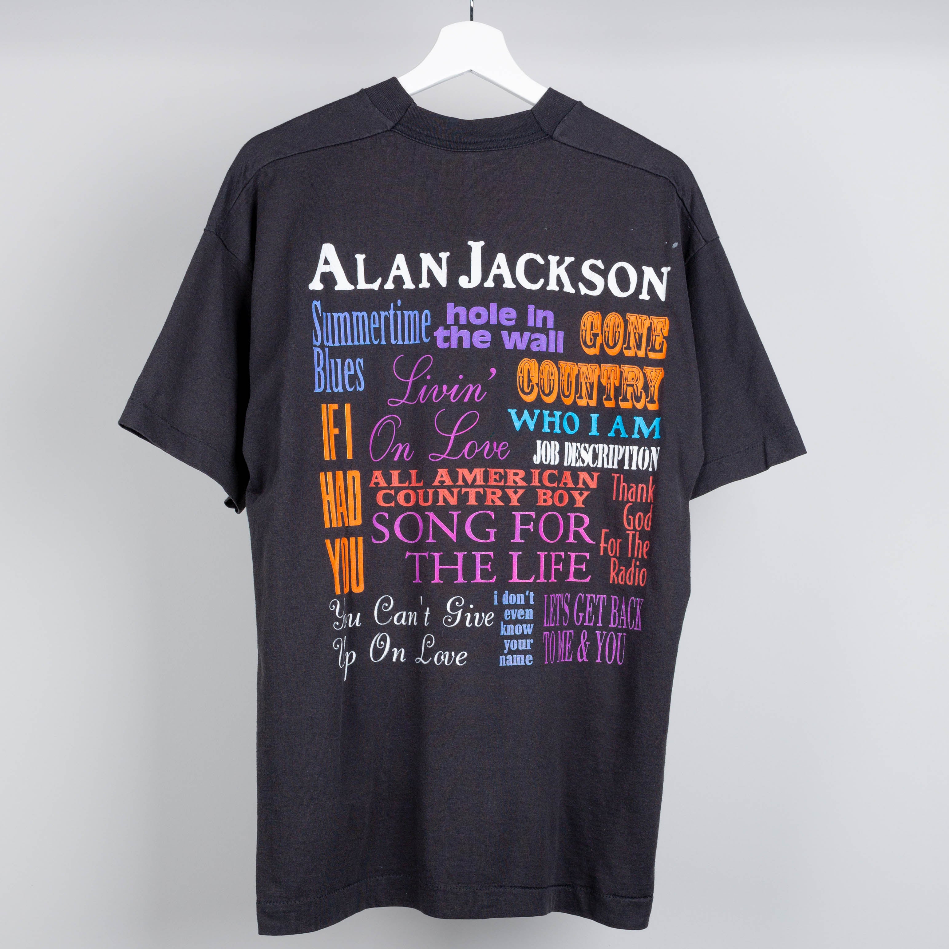 1995 Alan Jackson Tour T-Shirt Size XL