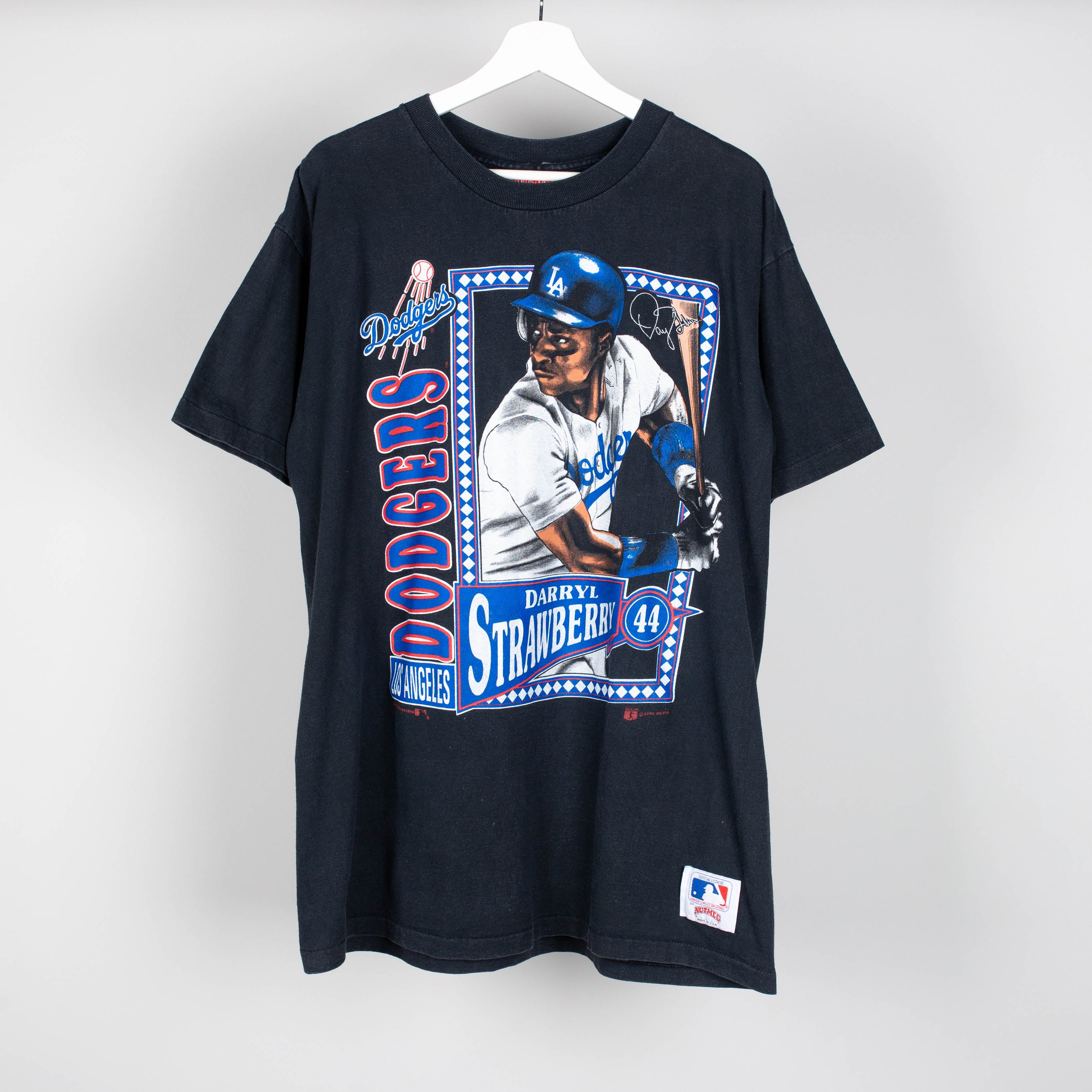 1990 Dodgers Darryl Strawberry T-Shirt Size XL