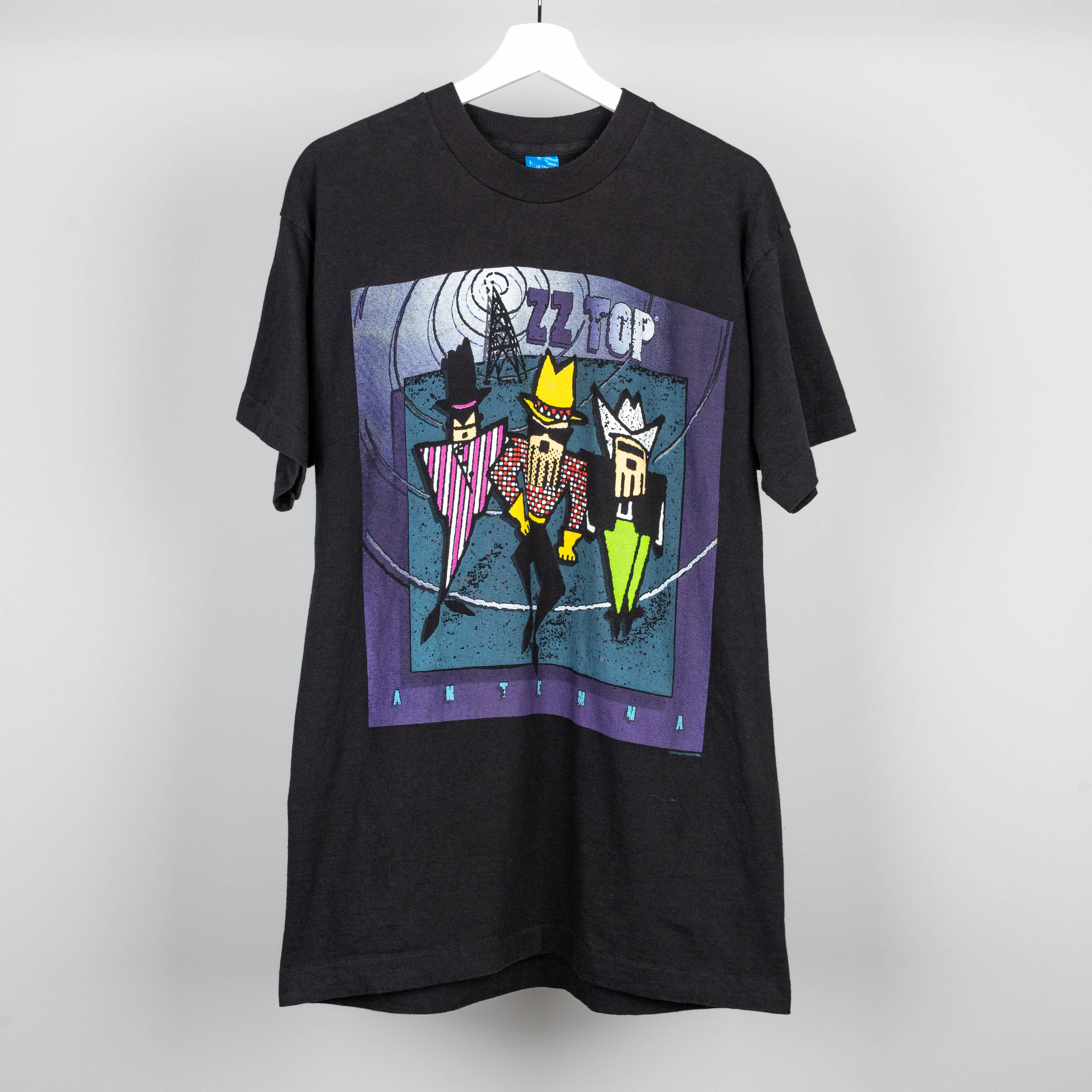 90's ZZ Top Antenna World Tour T-Shirt Size L