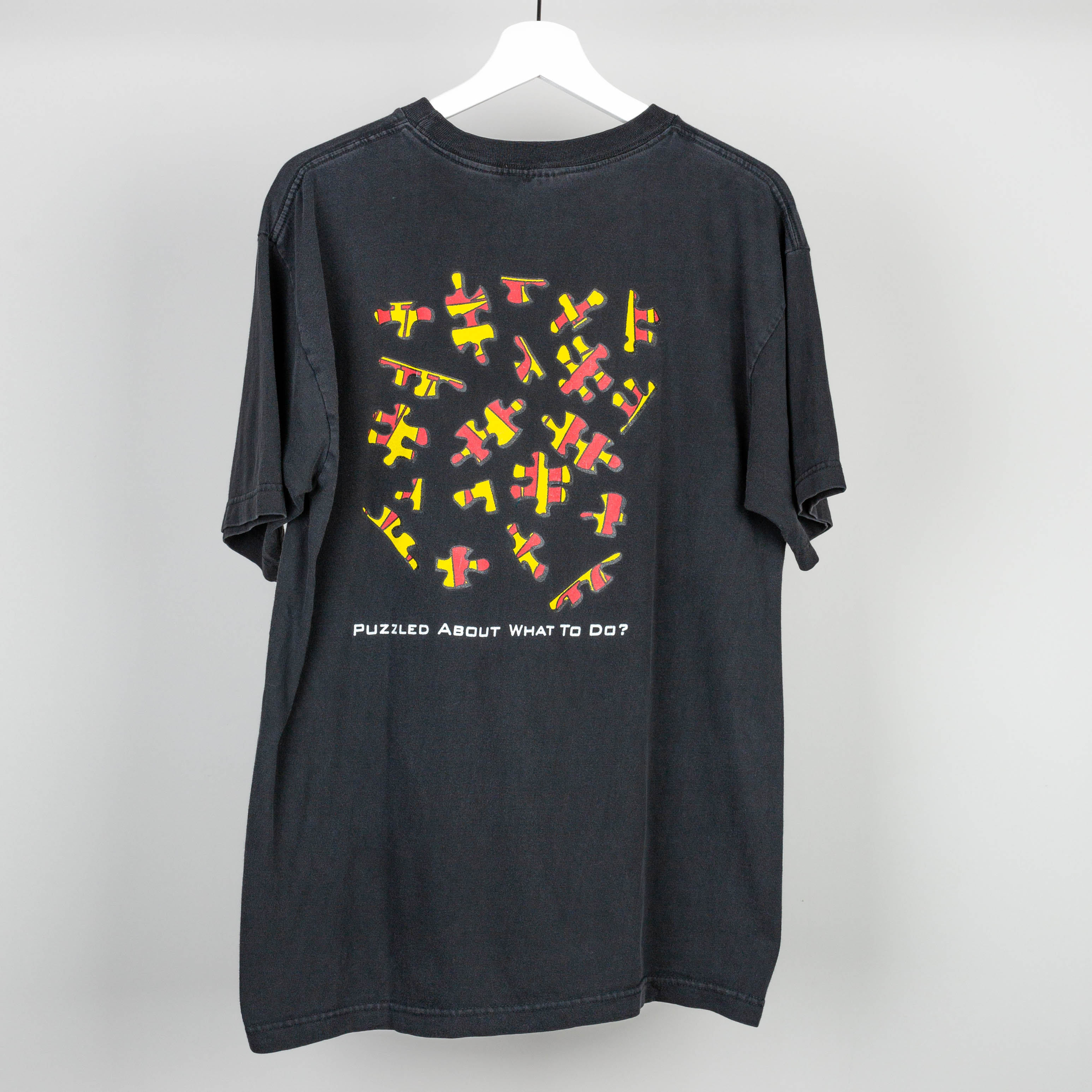 90's What Would Jesus Do Puzzle T-Shirt Size L