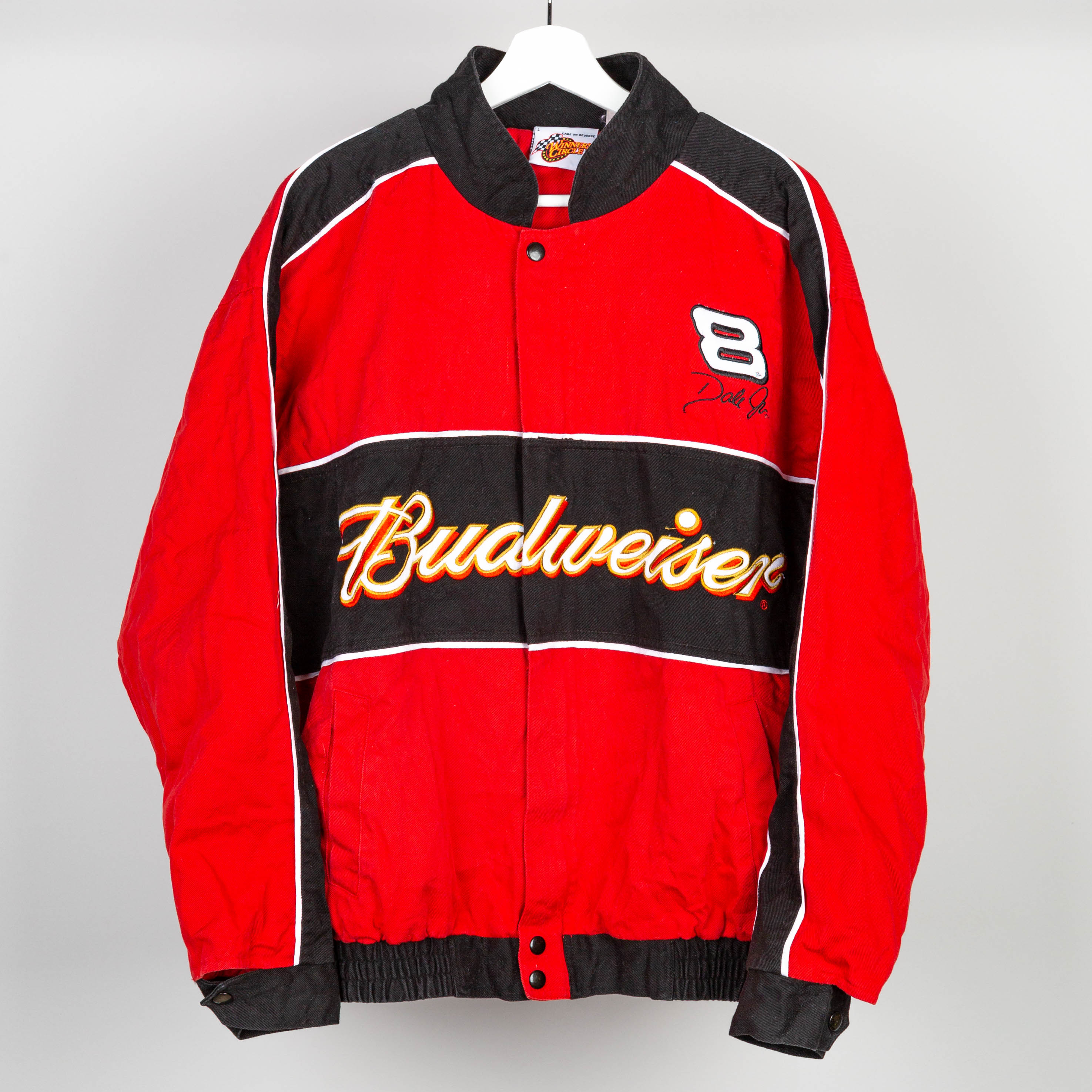 Dale JR Nascar Bud Racing Jacket Size L