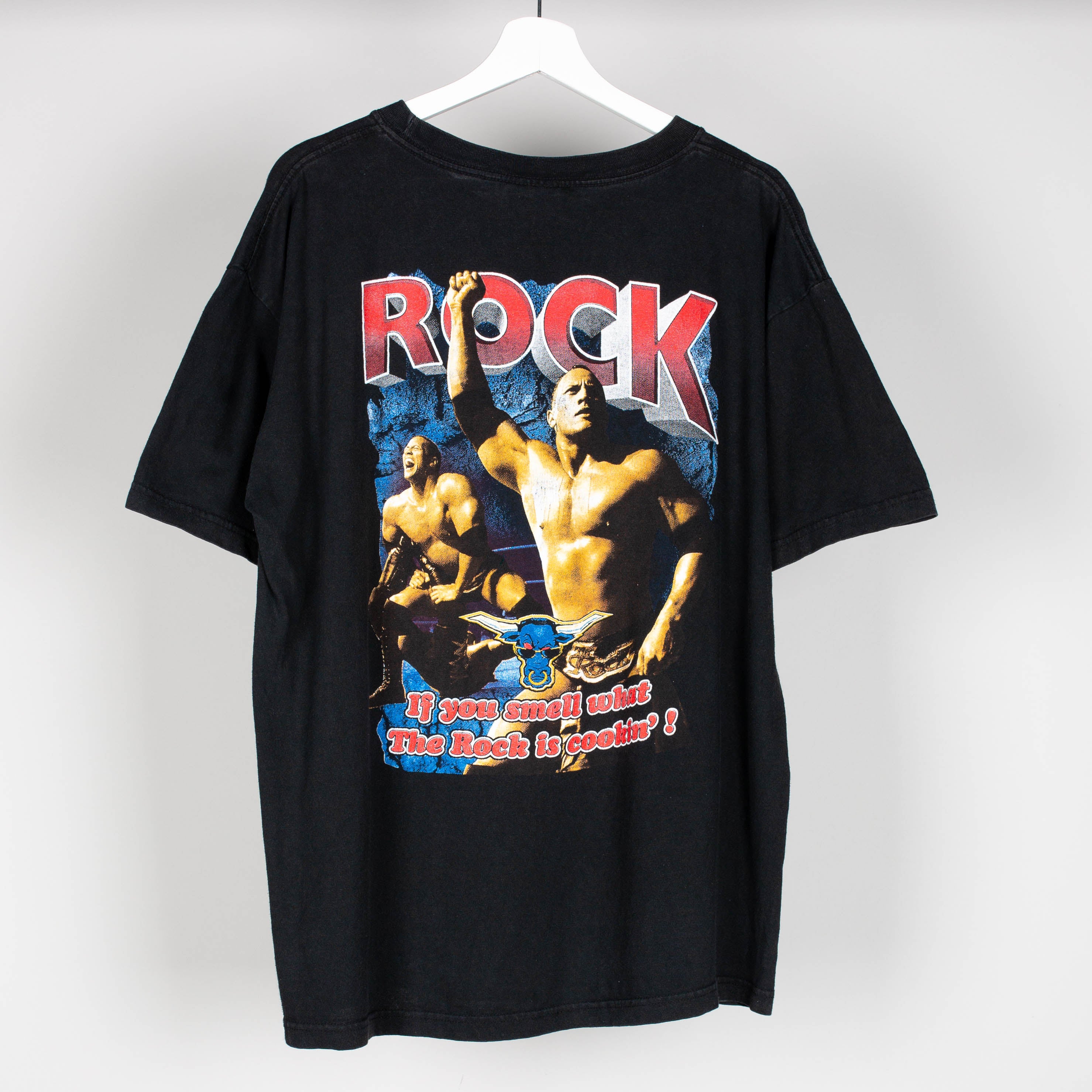 90's The Rock WWF Wrestling T-Shirt Size XL