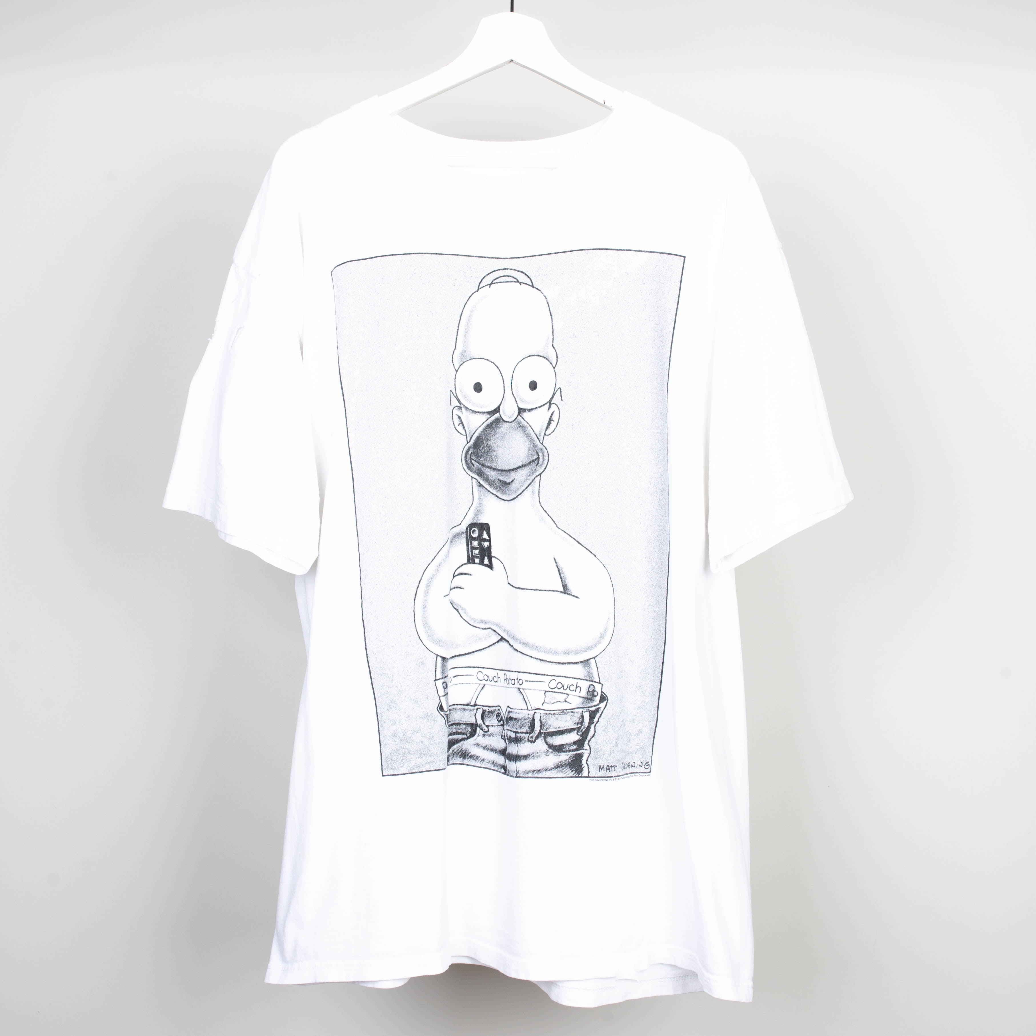 1994 Homer Simpson Couch Potato T-Shirt Size XL