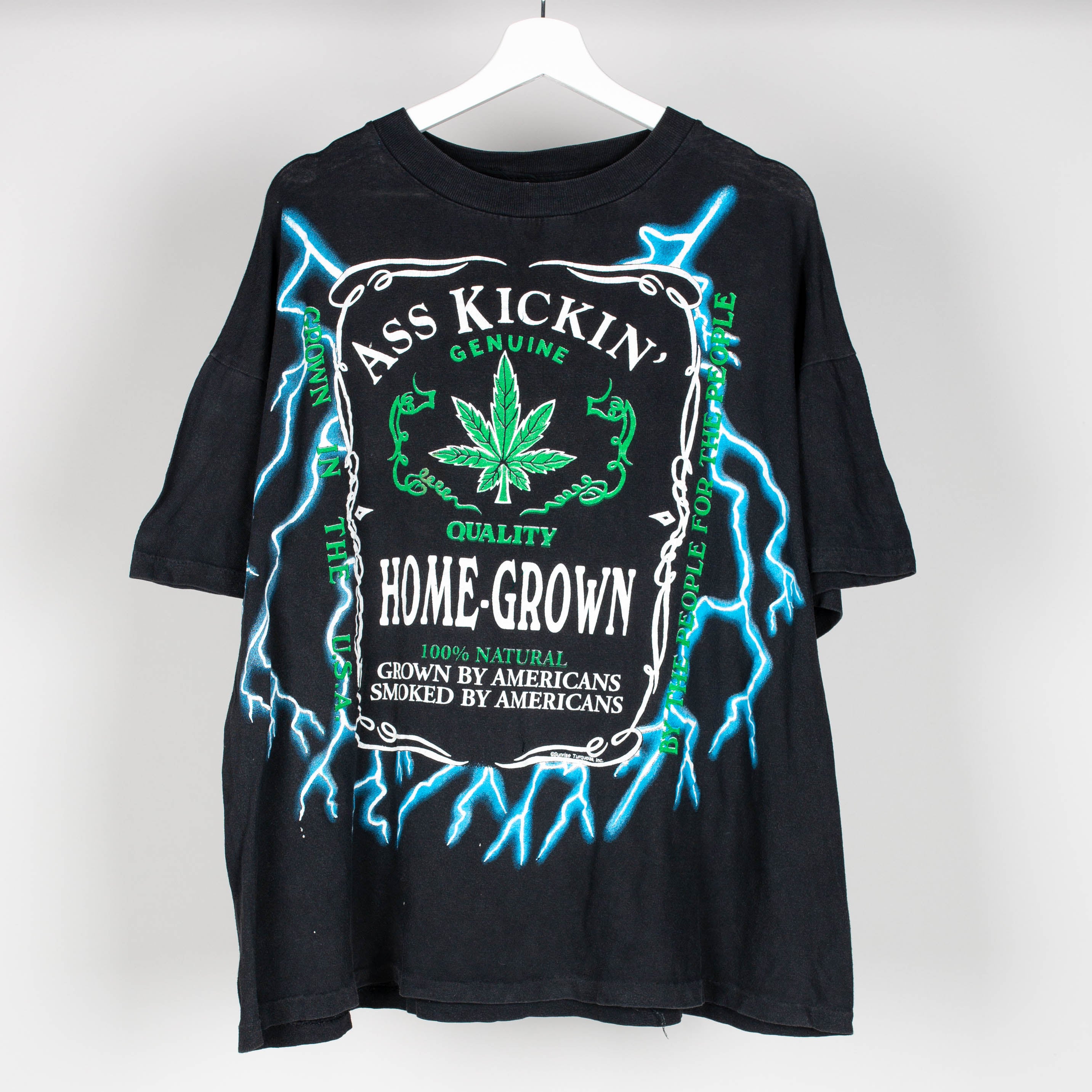 90's Ass Kickin Home Grown Weed T-Shirt Size L
