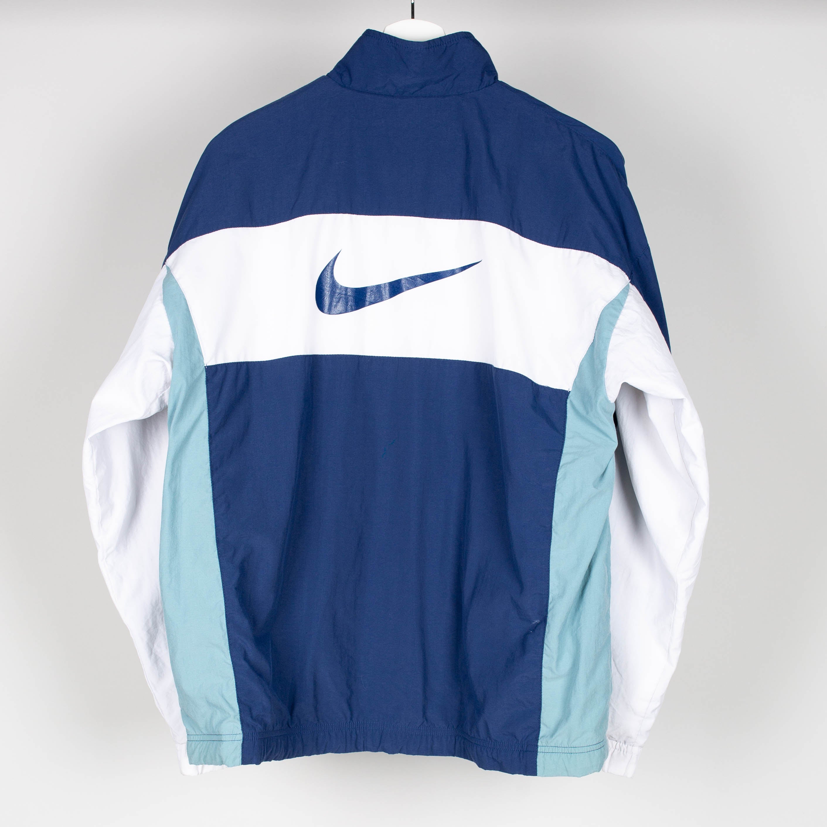 90's Nike Blue & White Windbreaker Jacket Size S