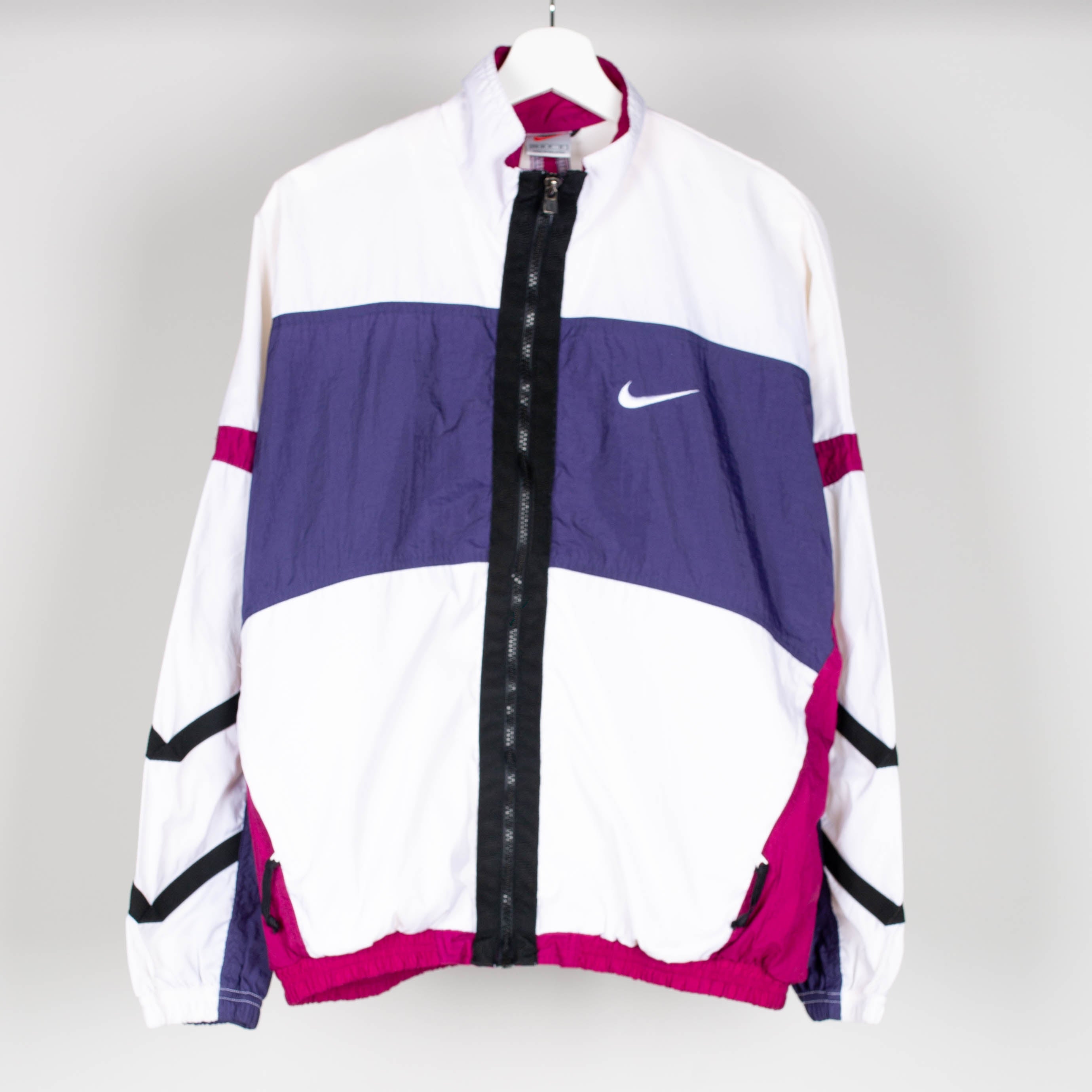 90's Nike Maroon & Purple Windbreaker Jacket Size M