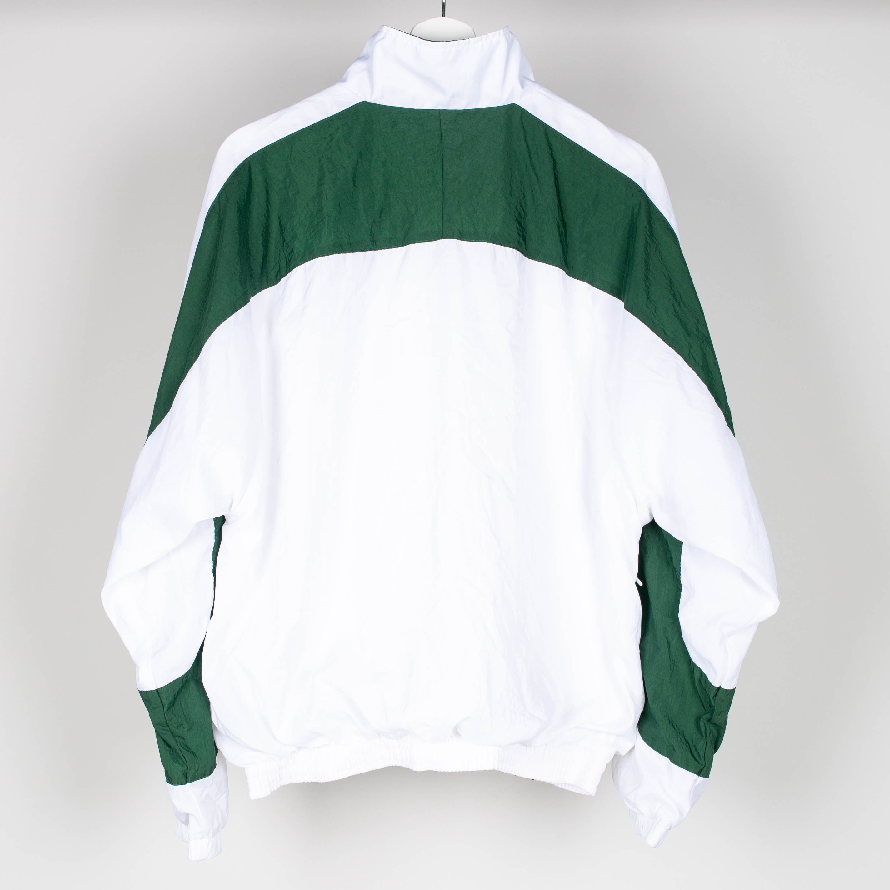 90's Nike White & Green Windbreaker Jacket Size M
