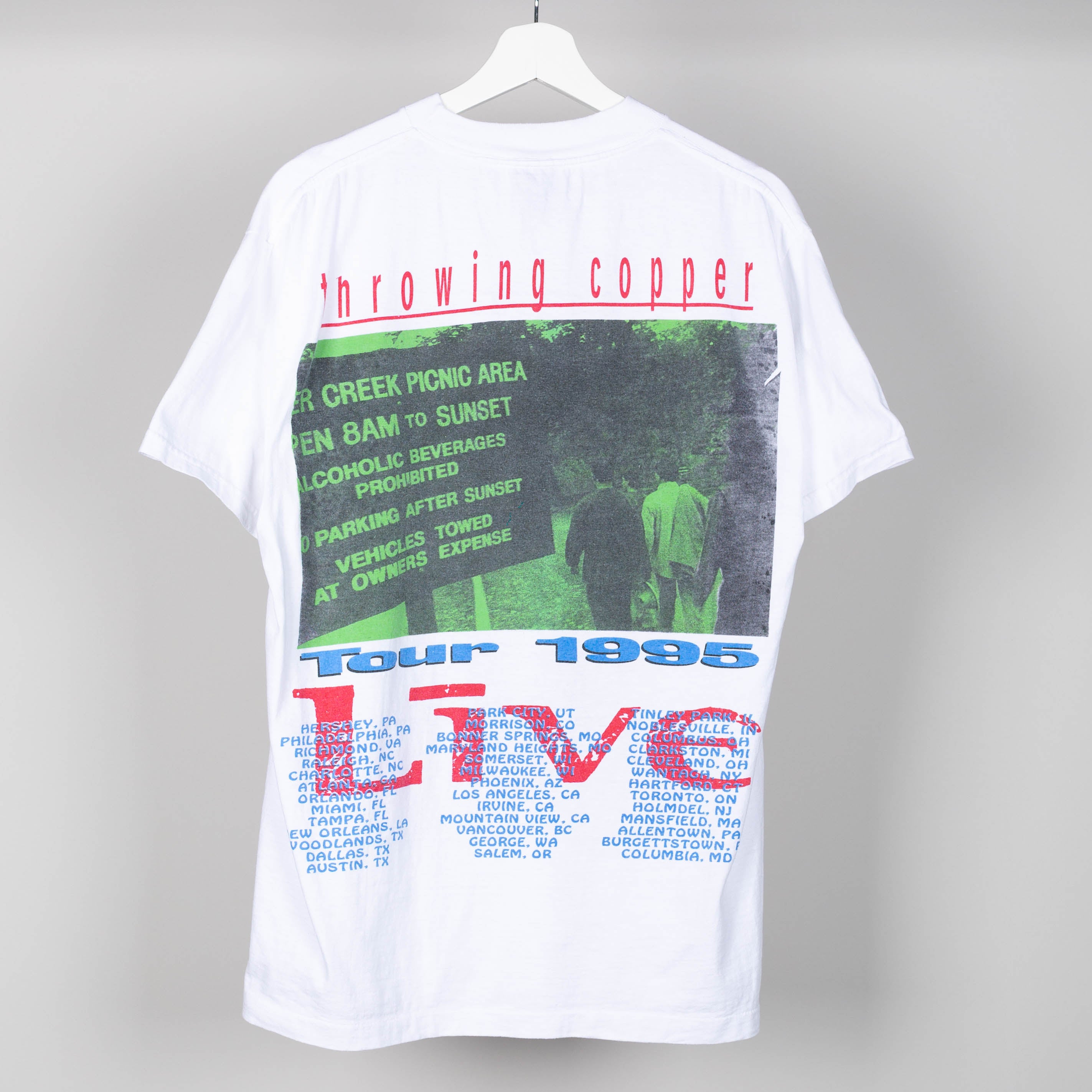 1995 Throwing Copper Live Tour T-Shirt Size L