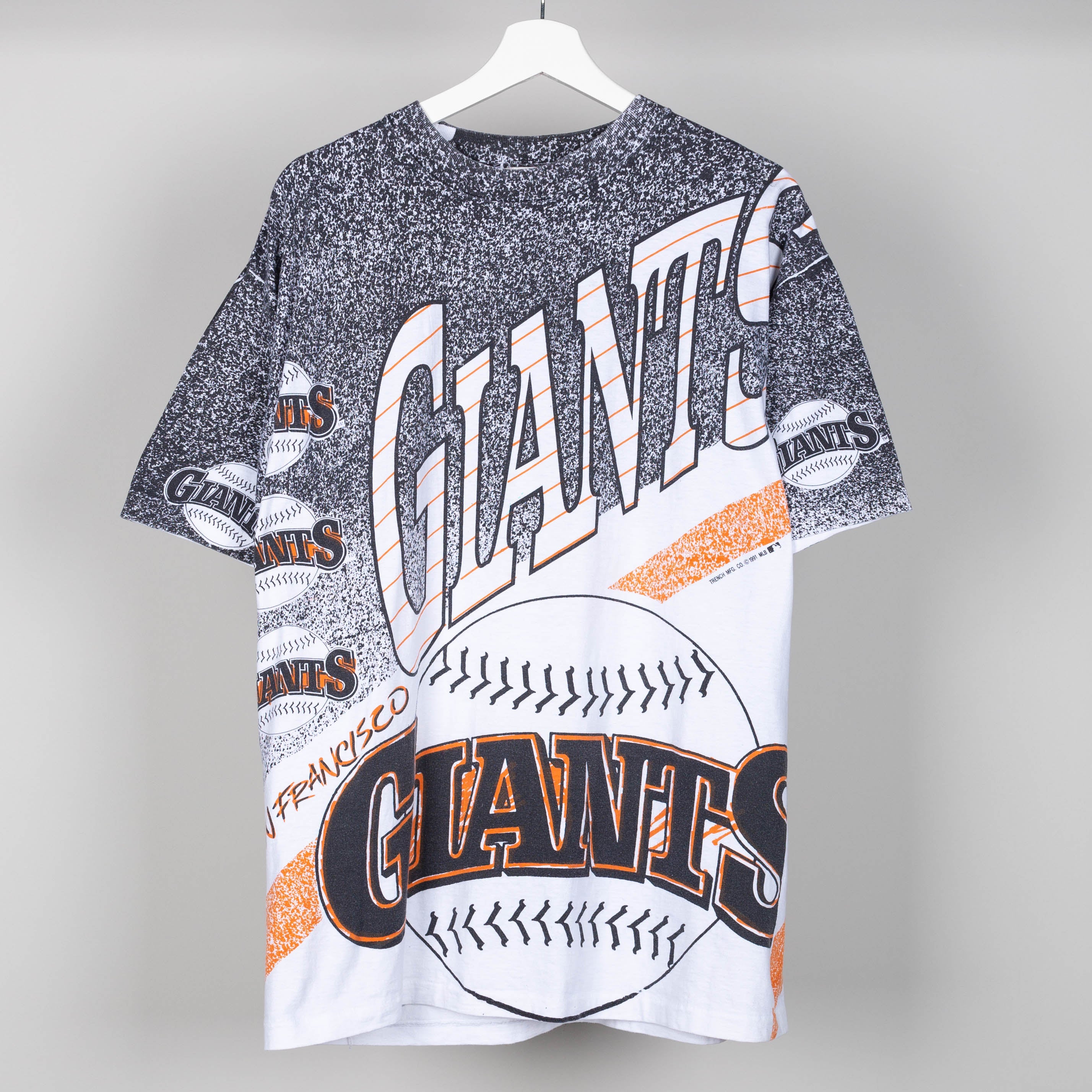 1991 Giants All Over Print T-Shirt Size XL