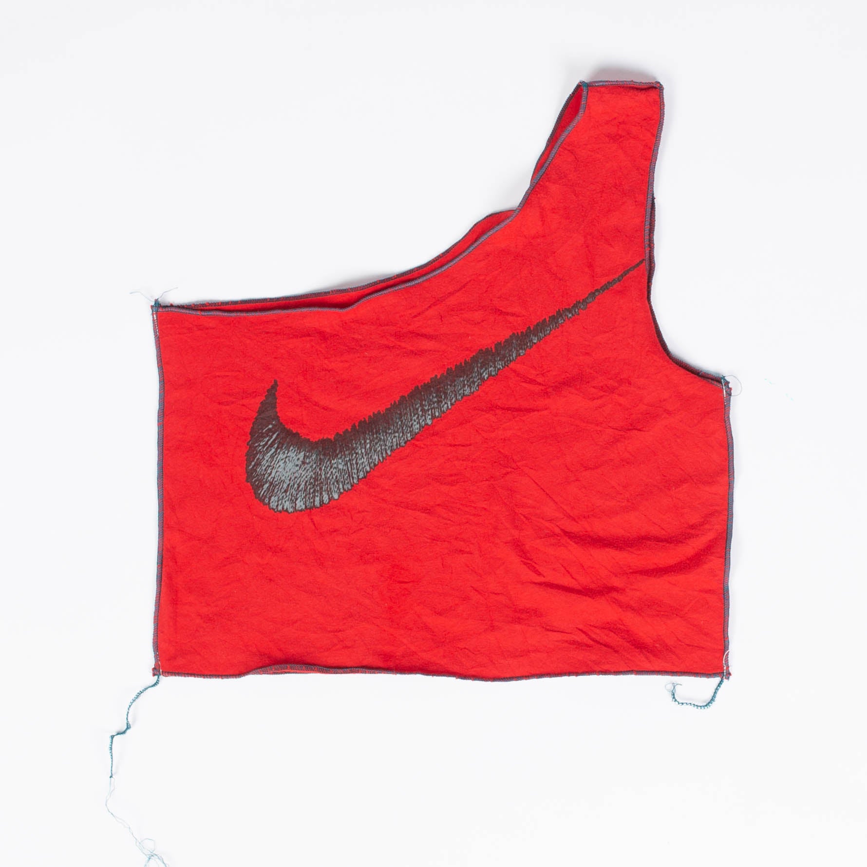 DCNSTRCTD Red Nike Crop Top Size XL